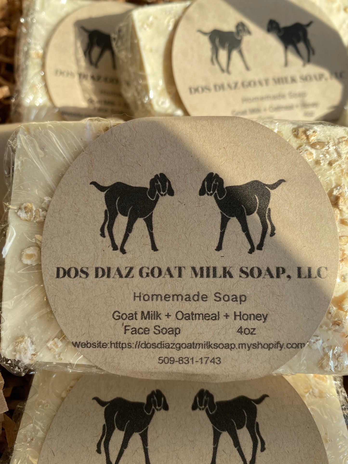 Goat Milk + Oatmeal + Honey, Facial Soap