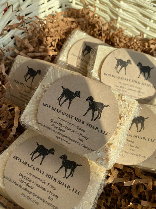 Goat Milk + Oatmeal + Honey, Facial Soap